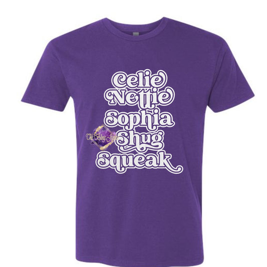 The Color Purple Names TShirt