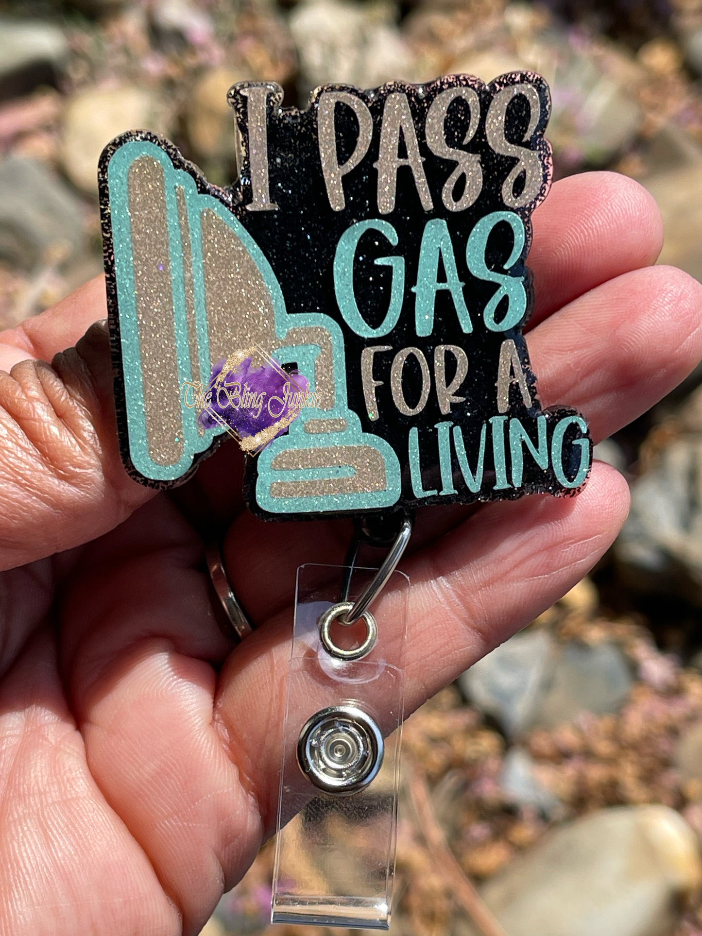 I Pass Gas For A Living Badge Reel