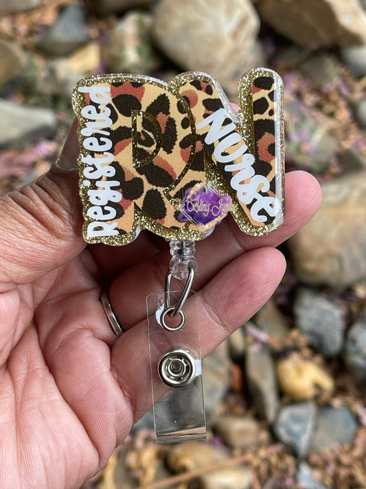 Leopard RN Badge Reel