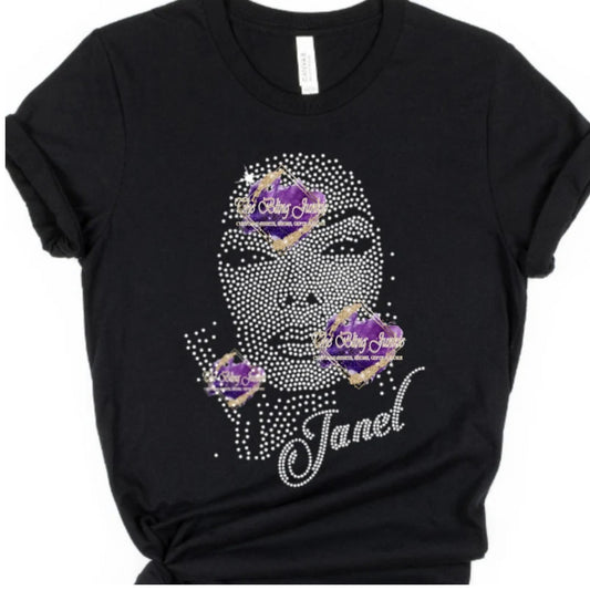 Janet Jackson Inspired Bling T-shirt