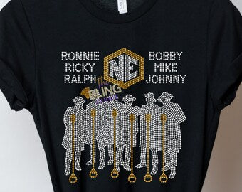 New Edition Logo Inspired Bling T-shirt