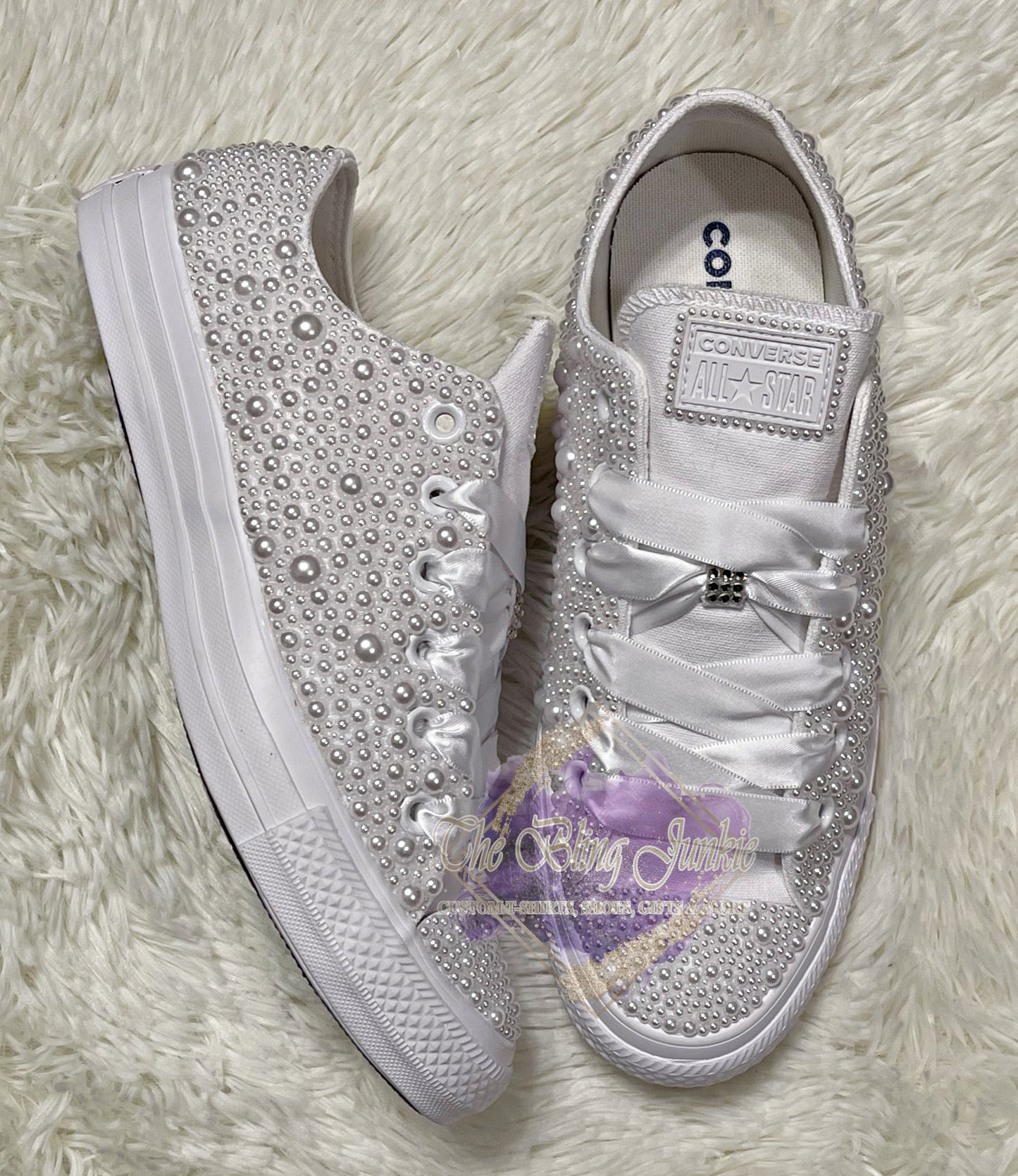 All Pearl Wedding Converse