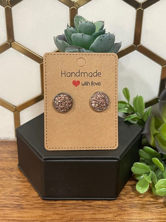 Iridescent Stud Earrings