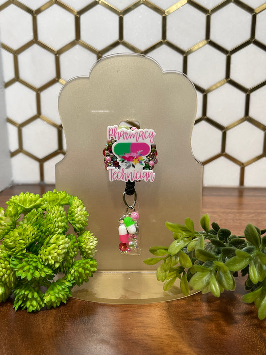 Pharmacy Tech Badge Reel